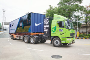 Sustainable transportation solution for Nike's first-mile logistics